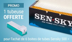 offre tubes cigarette sensky avec tubeuse offerte