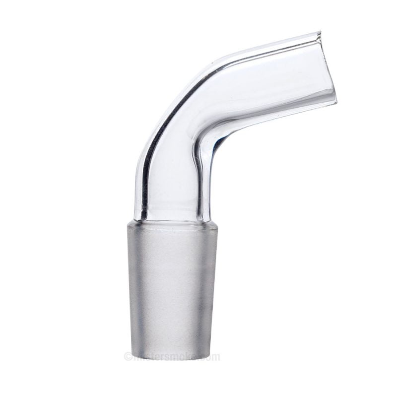 Connecteur tuyau coudé en verre 14.4 - pour chicha en verre