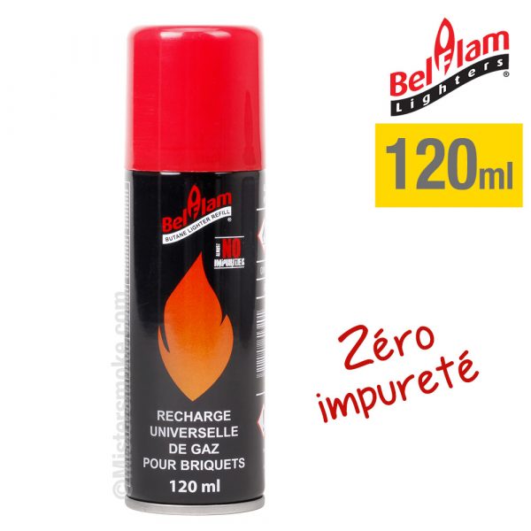Zero impurity gas refill for lighter