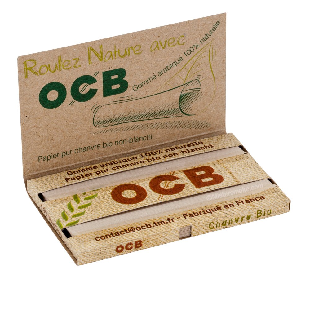 Ocb chanvre bio  Feuilles à rouler naturelles I Mistersmoke