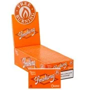 Papier à rouler Smoking Orange Regular - Boite de 25 carnets. Papier à rouler épais et de qualité.