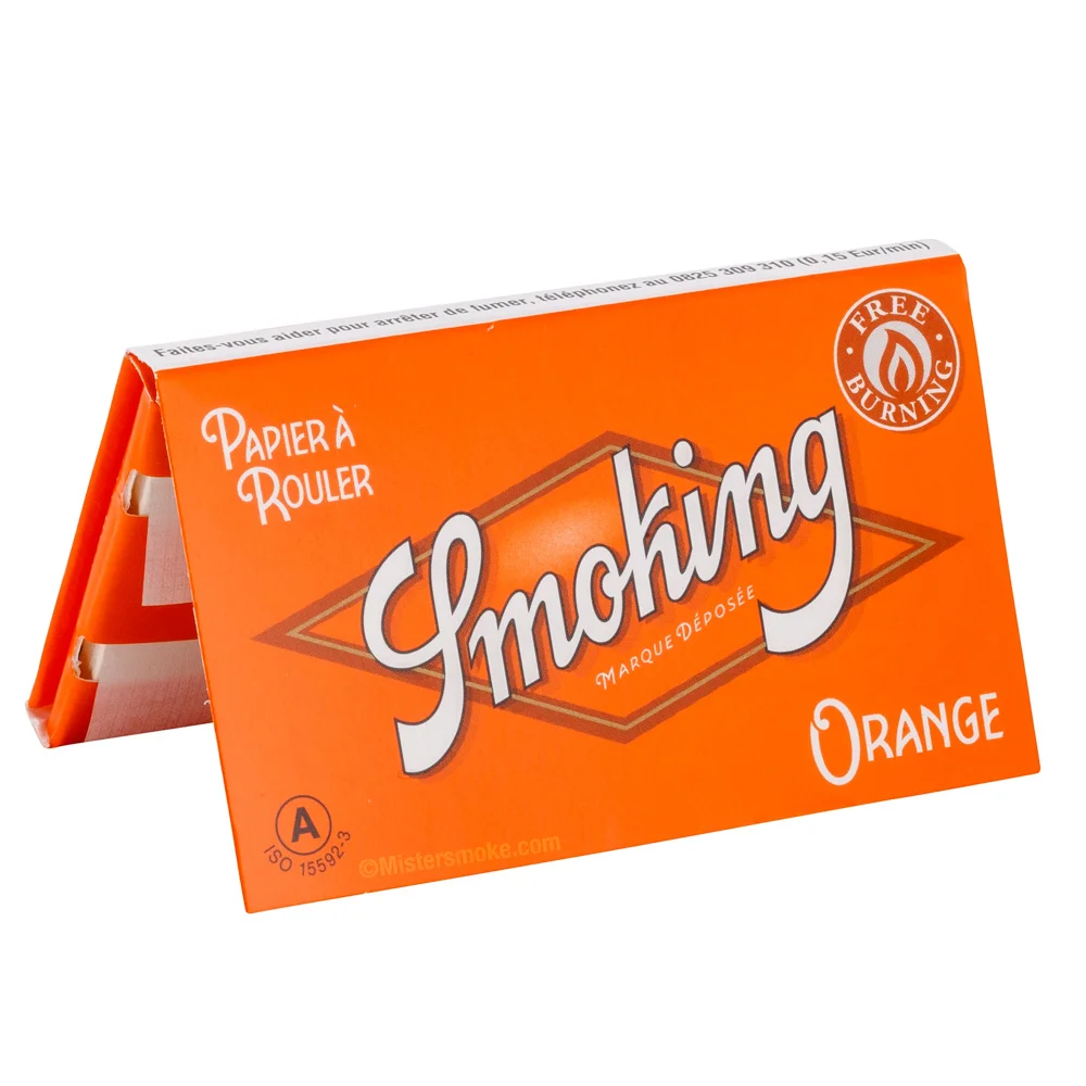 Feuille a rouler Smoking Orange - carnet de feuilles courtes (regular)