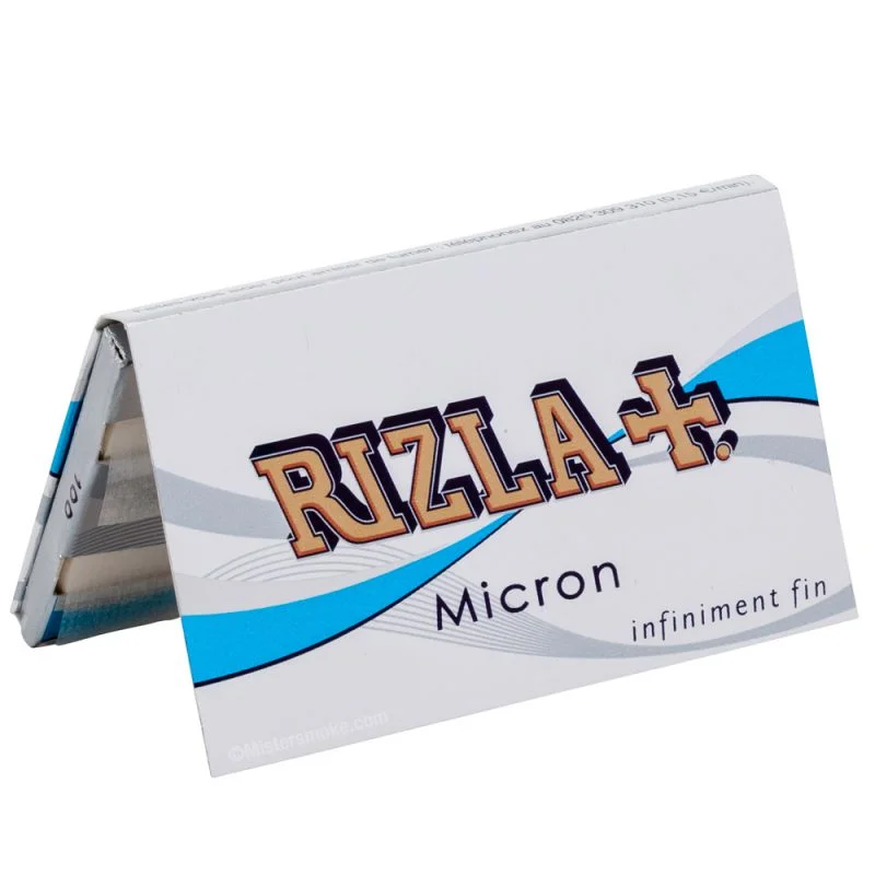 Carnet Rizla Micron Regular, feuilles à rouler ultra-fines en format court. Papier à rouler de qualité.
