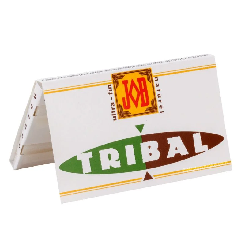 JOB tribal - feuille a rouler blanche, pur lin - carnet de 100 feuilles à rouler.