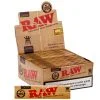 Boîte de carnets Raw Slim, papier à rouler naturel non blanchi, format slim