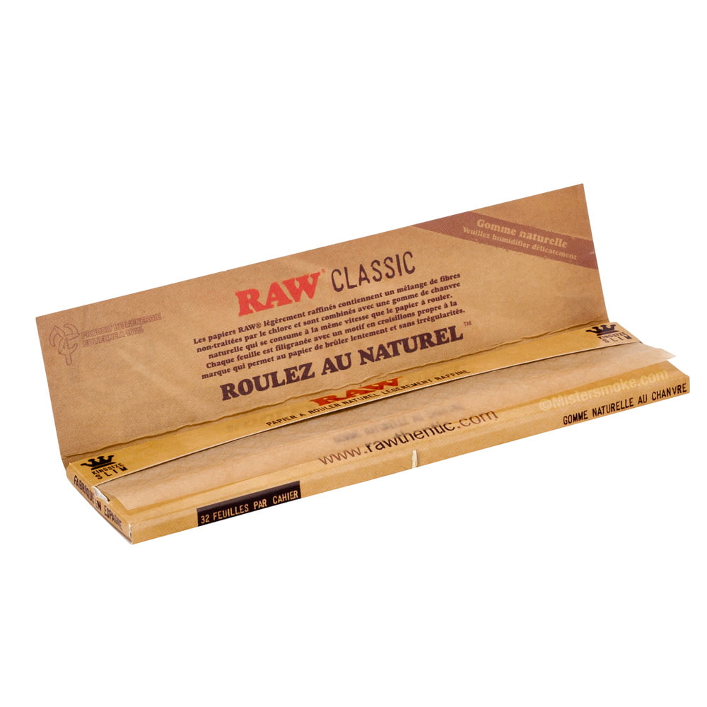 Papier à rouler cigarette Raw Classic Single Wide pas cher