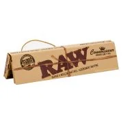 Carnet RAW Slim avec tips inclus, feuilles à rouler non blanchies, format slim et filtres toncar intégrés.