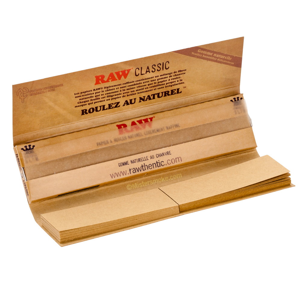 Lot de 2 paquet de 50 filtres carton naturel de la marque Raw.