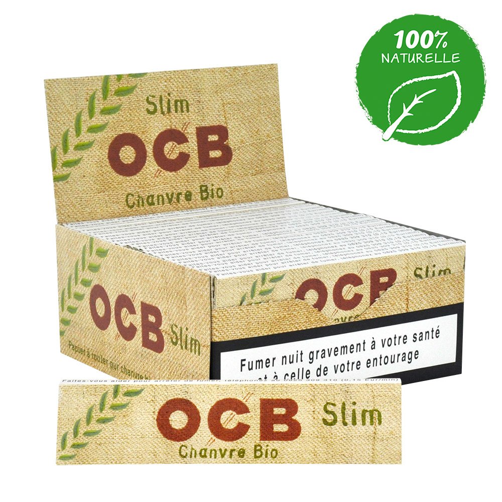 acheter feuille a rouler ocb bio slim, ocb chanvre bio, Feuilles grand  format