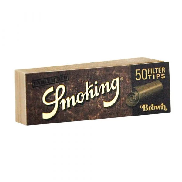 Filtres Smoking Brown en toncar, filtres en carton non blanchis pour cigarettes roulées, respectueux de l&#039;environnement.