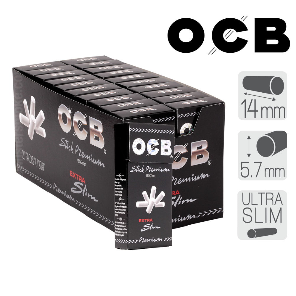 Filtres OCB Ultra Slim en sticks x20 - 16,40€