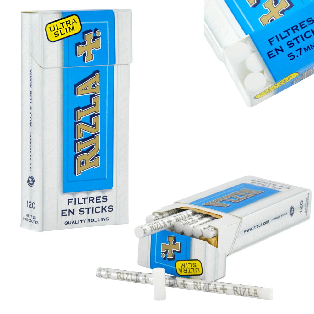 Filtre Rizla + slim  Filtres cigarette au meilleur prix sur Mistersmoke