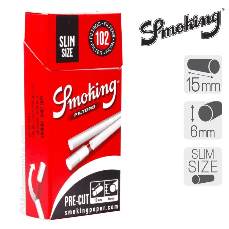 Filtres en sticks Smoking Slim Pre-Cut