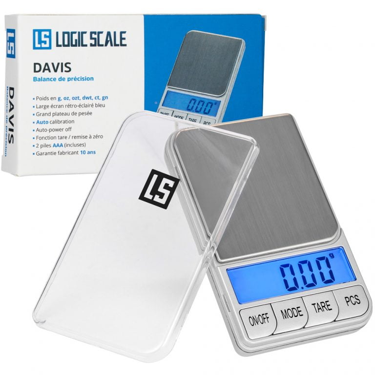 GRAM PRES Balance De Poche Numérique 300g X 0.01g - Mini Balance Précision Avec Poids Étalon 50g Pour Bijoux, Poudres Et Médicaments