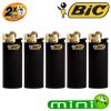 Briquet Bic Mini Edition Speciale par 5 - BIC noir et or