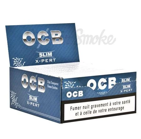 OCB Slim Xpert : Boite de 50 carnets de papier à rouler ultra fin.