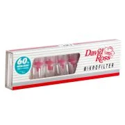 filtre anti nicotine et goudron david ross - boite de 10 filtres en plastique avec charbon actif