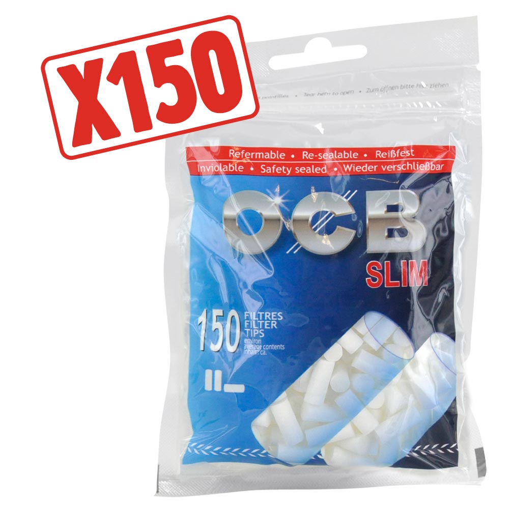 200 Filtres de Cigarettes à Rouler Slim 6 mm avec Sachet Zip Refermable -  Cdiscount Au quotidien