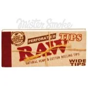Filtres Tips Raw Wide en carton, écologiques et fabriqués à partir de chanvre biologique et coton naturel - filtres cigarettes sans chlore, sans additifs