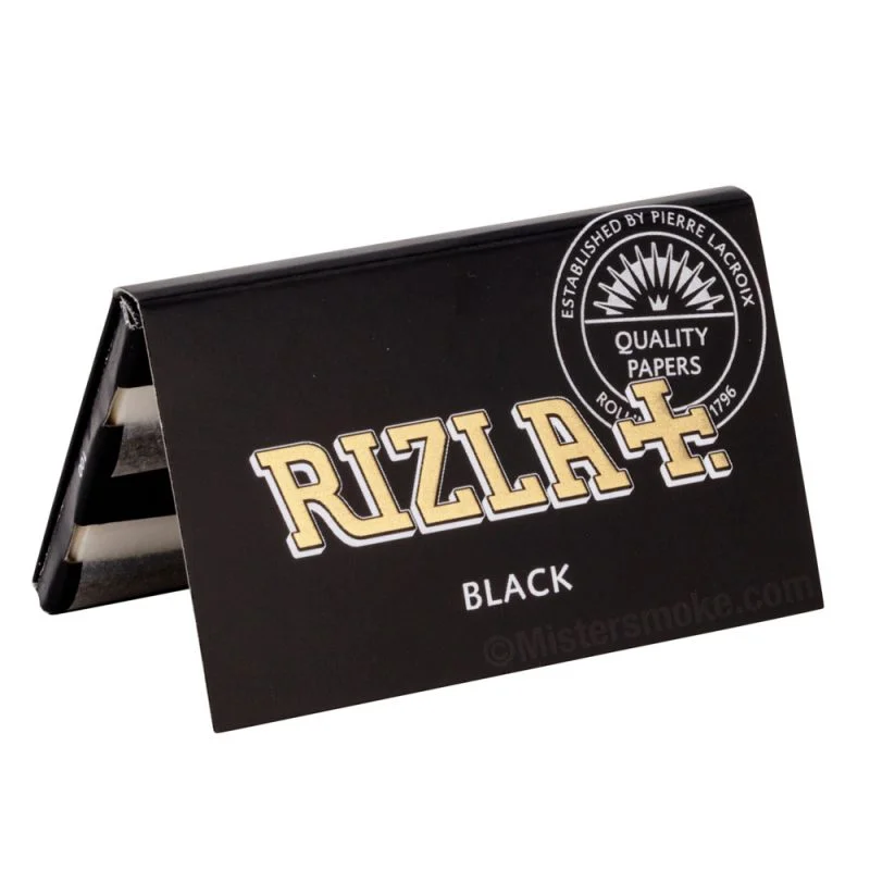 Rizla black - carnet de feuilles à rouler courtes (regular)