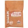 Un sachet de GIZEH Pure XL Slim renferme 120 filtres biodégradables de 6 mm de diamètre, idéal pour rouler vos cigarettes de manière écologique.