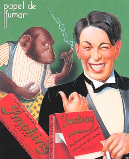 Smoking papier à rouler - ancienne publicité.