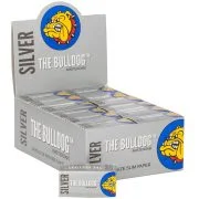 Rouleau de feuille à rouler The Bulldog - Boite de 24 rouleaux de papier à rouler slim
