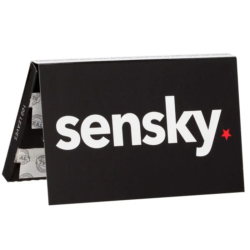Carnet de feuilles courtes Sensky, papier à rouler de qualité, format compact, idéal pour un roulage pratique. Papier à rouler le moins cher du marché.
