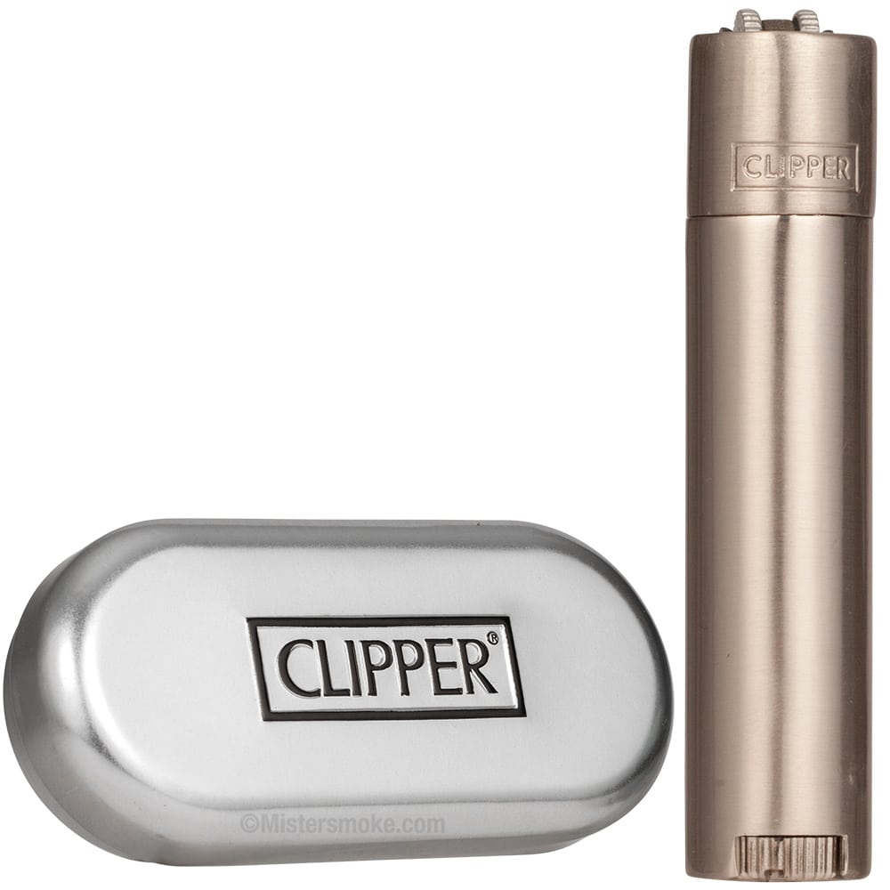 Briquet clipper métal rose