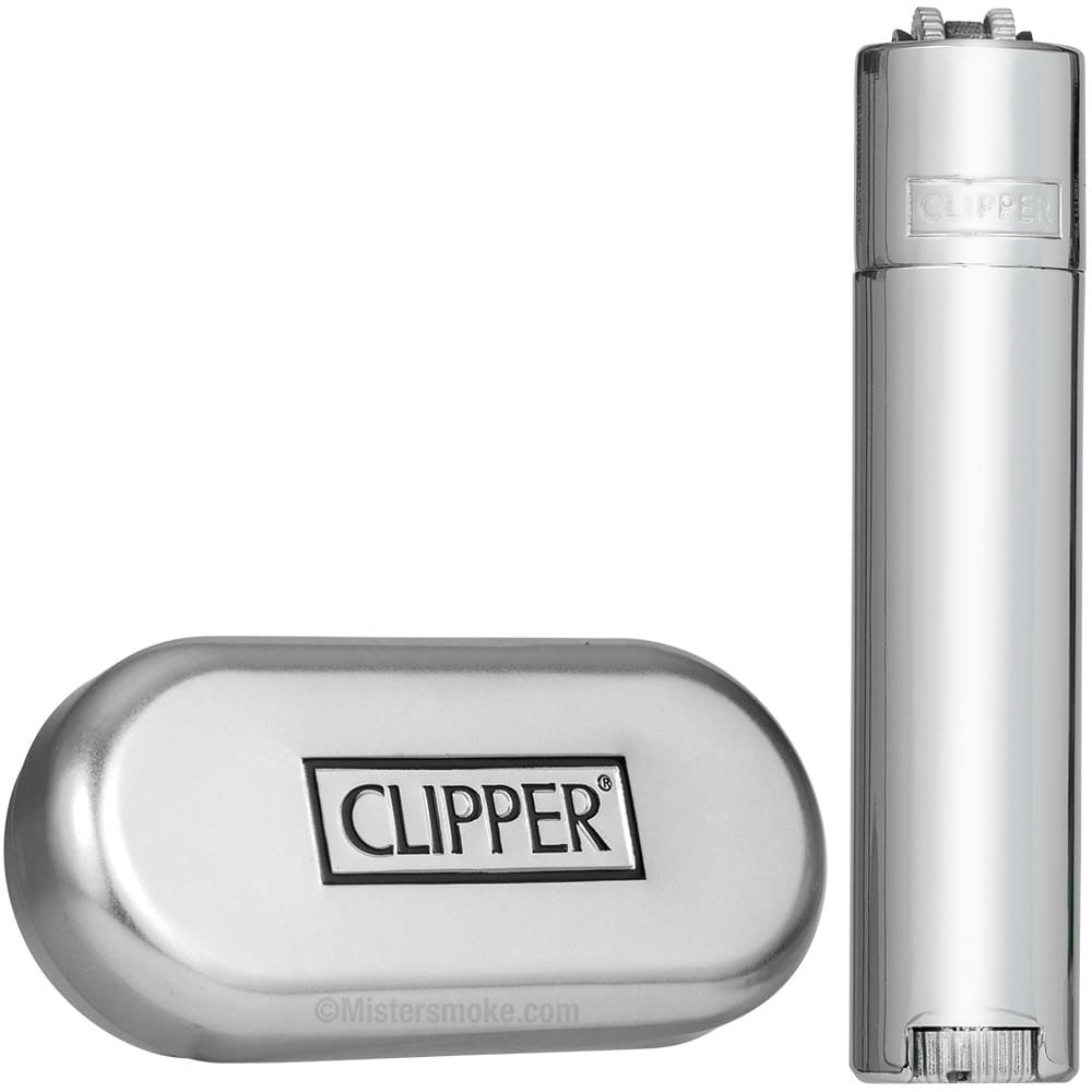 Briquet Clipper Métal Deep Blue