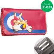 retro vespa vintage pink tobacco pouch