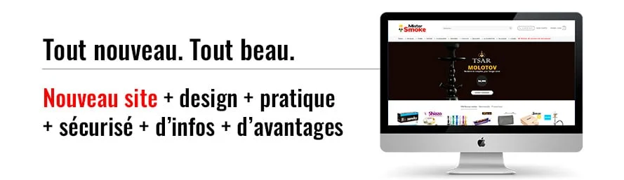 Nouveau site internet ! Tout nouveau, tout beau ! Mistersmoke