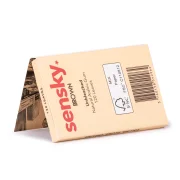 dos/verso du carnet de feuilles à rouler naturelle Sensky Brown