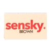 carnet sensky brown vue de face - carnet marron avec inscription de la marque sensky en rouge et la mention "brown"