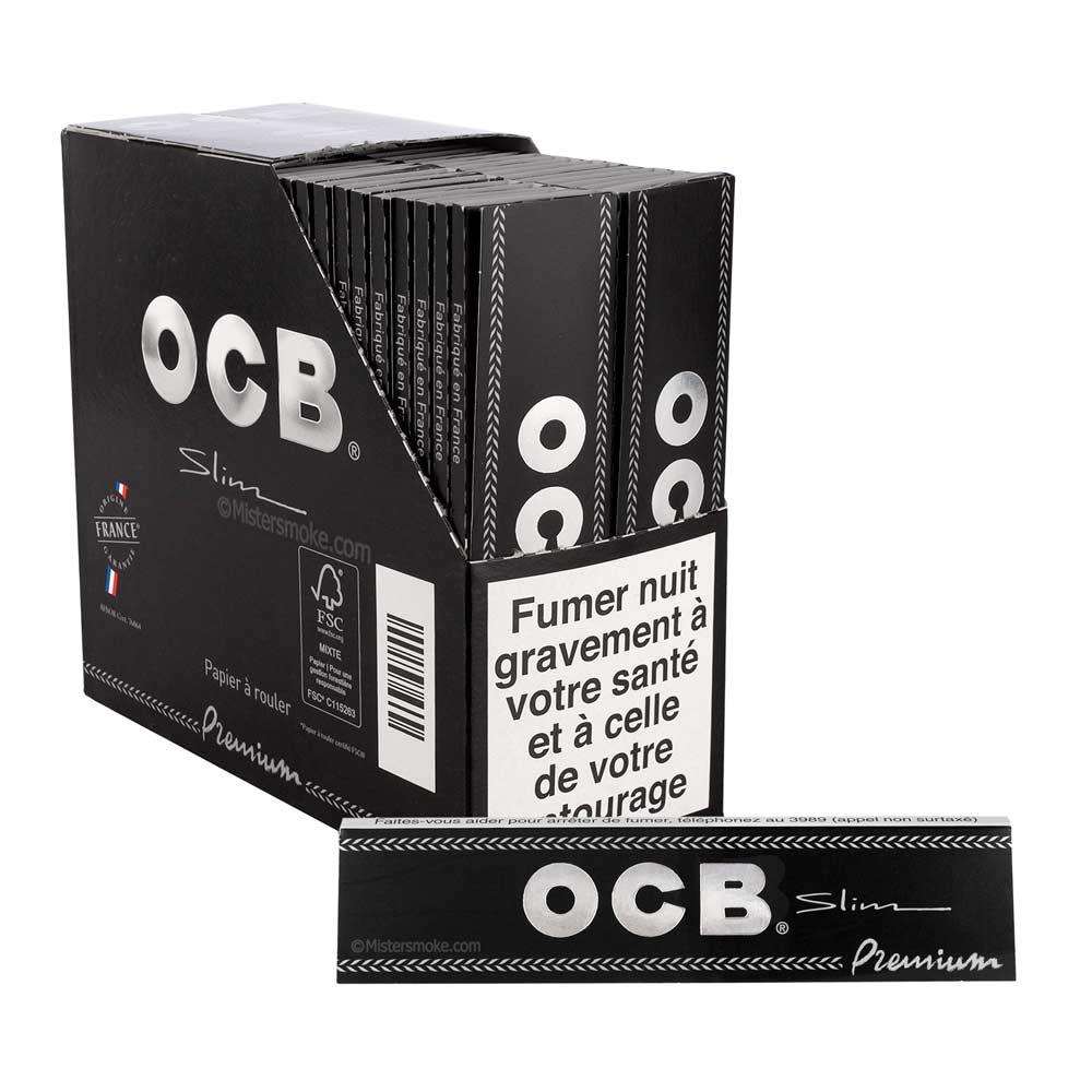 Papier OCB Slim Premium Noir + Filtres carton