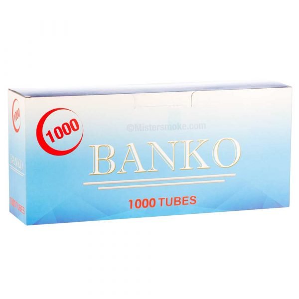 box of 1000 banko cigarette tubes