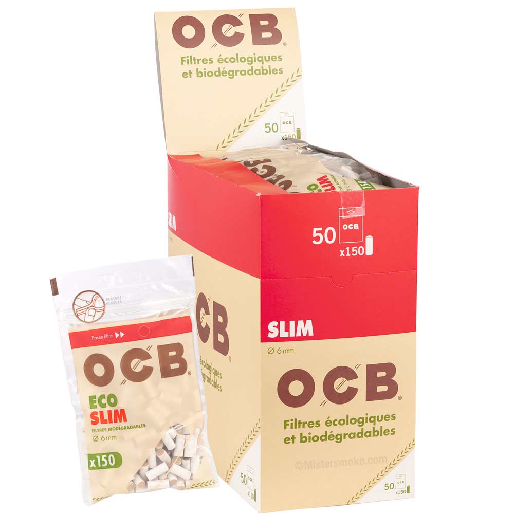 Grossiste Sachet Filtres OCB Slim Bio (50 Sachets) - Réservé aux Pros