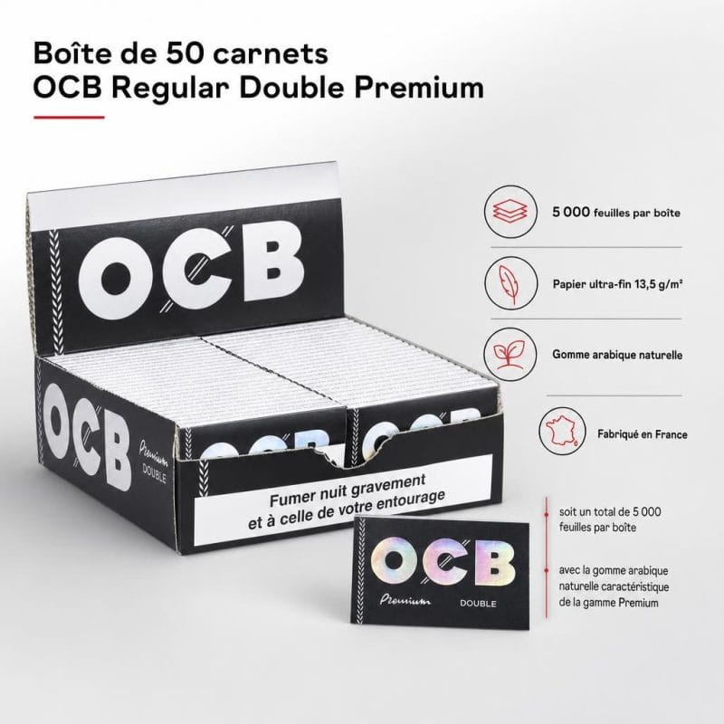 AAA - Boîte de 50 carnets OCB Regular double premium - image-1
