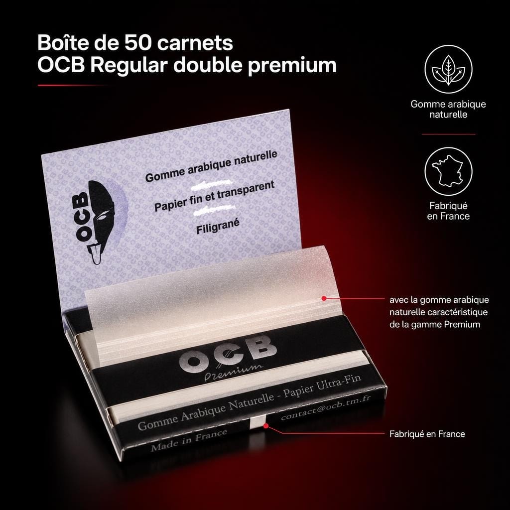 AAA - Boîte de 50 carnets OCB Regular double premium - image-3