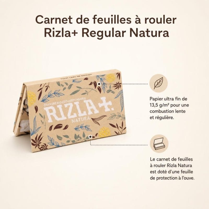 AAA - Carnet de feuilles à rouler Rizla+ Regular Natura - image-1