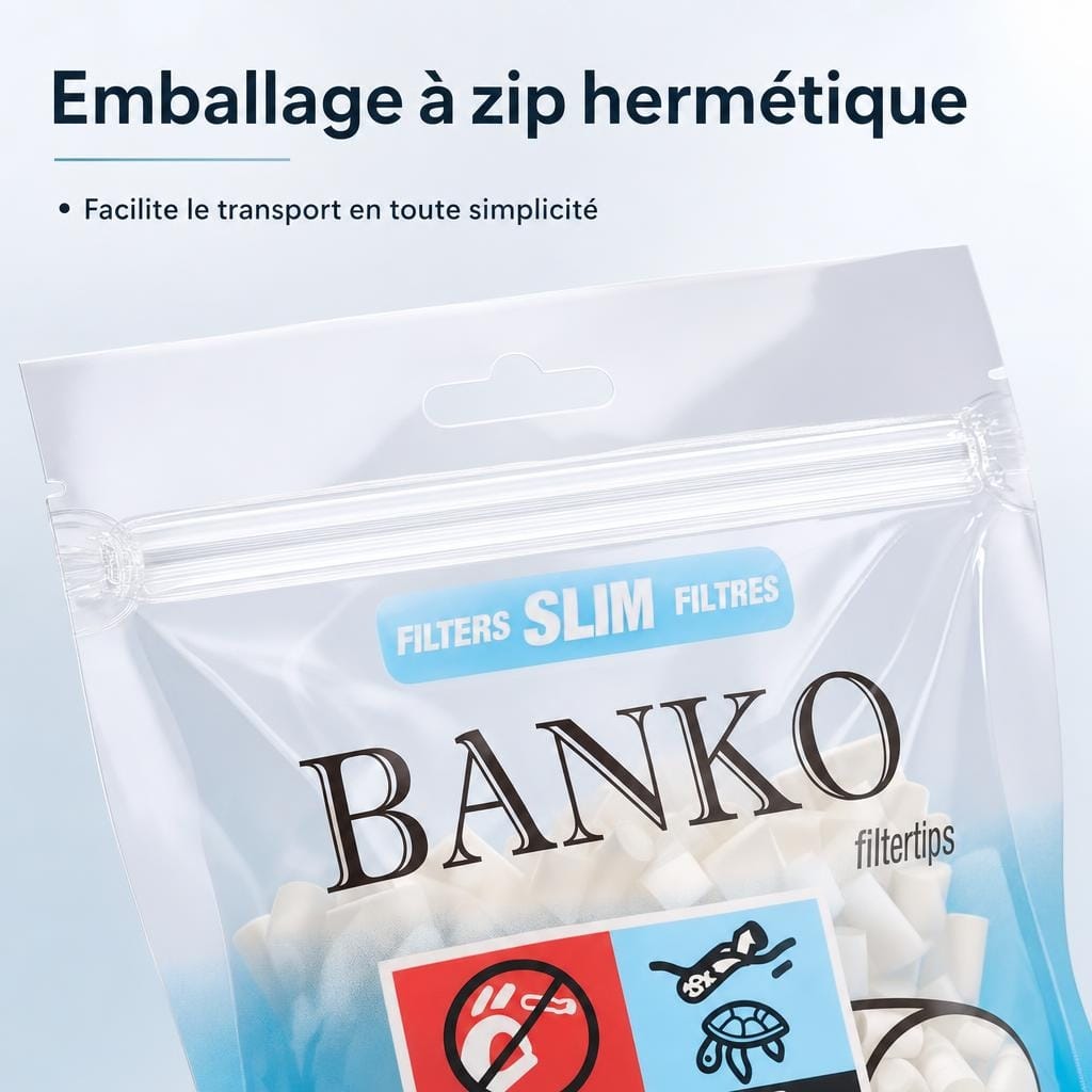 AAA - Filtre cigarette Banko 6 mm - Sachet de 150 filtres - image-3
