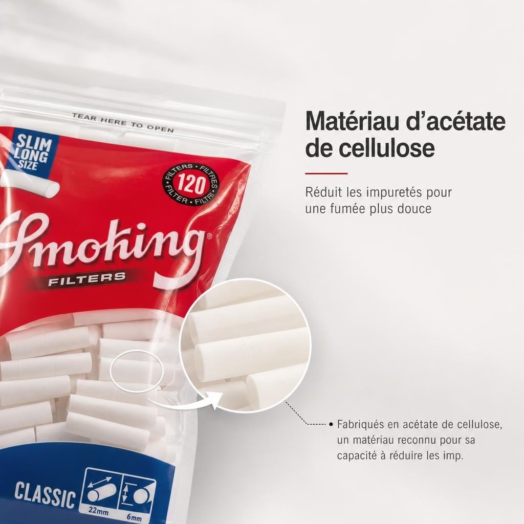 AAA - Filtres Smoking Slim Long Size - image-2