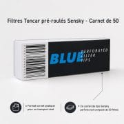 AAA - Filtres Toncar pré-roulés Sensky - Carnet de 50 - image-3