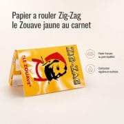 AAA - Papier a rouler Zig-Zag le Zouave jaune au carnet - image-1