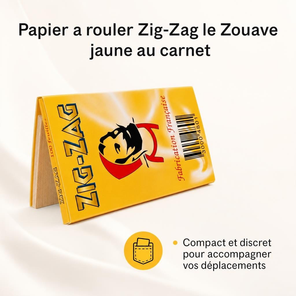 AAA - Papier a rouler Zig-Zag le Zouave jaune au carnet - image-3