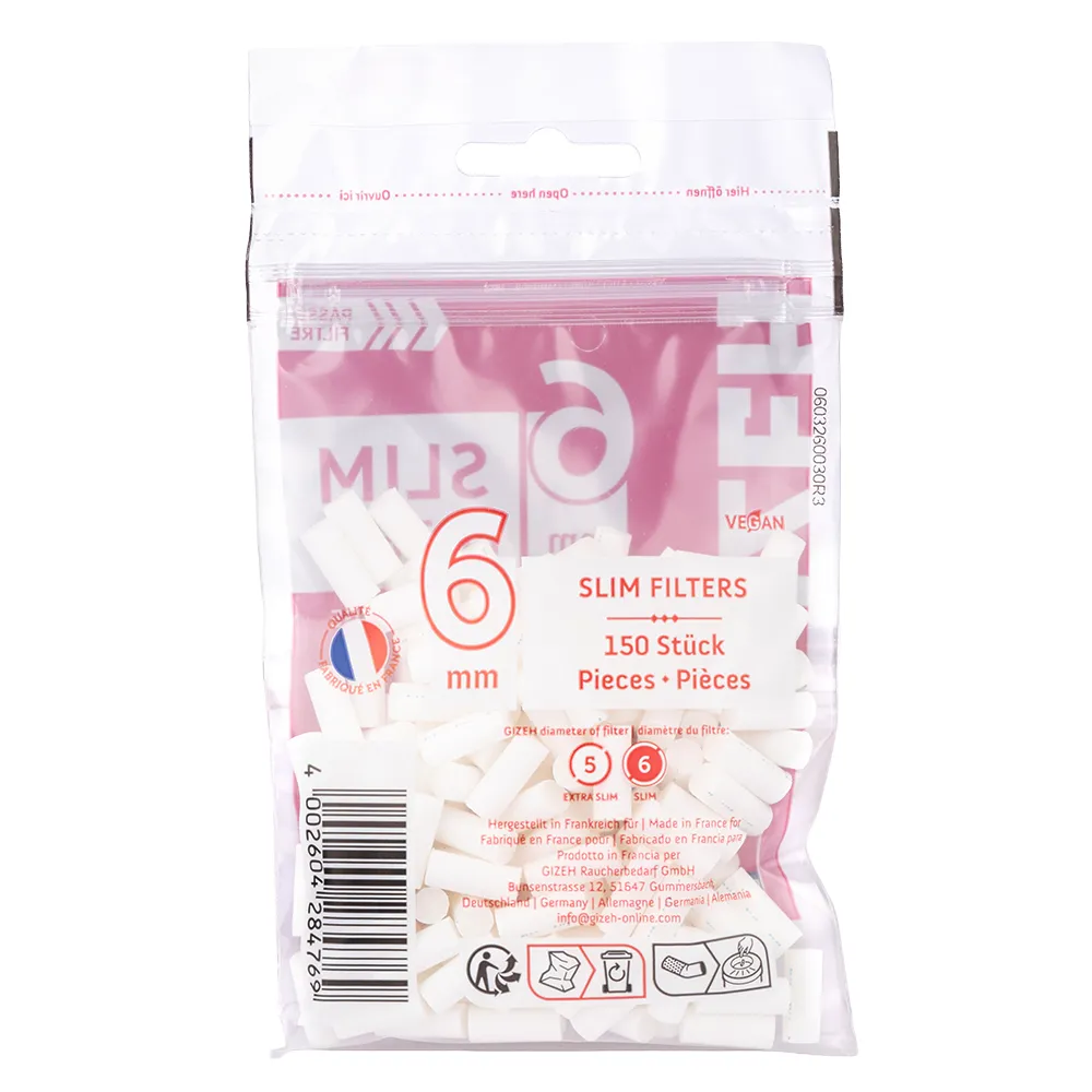 Boite de 20 sachets de 150 filtres slim Gizeh – Image 3
