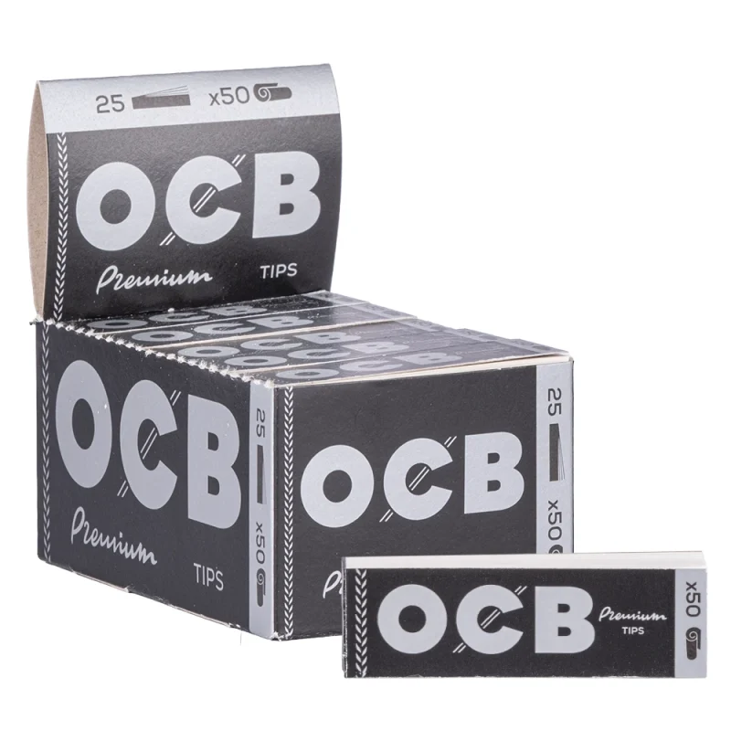 boite de 25 carnets de 50 filtres carton (toncar) OCB.