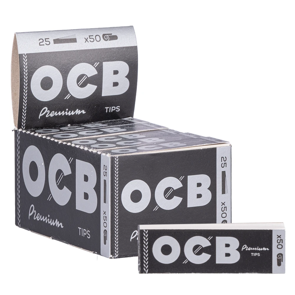 boite de 25 carnets de 50 filtres carton (toncar) OCB.