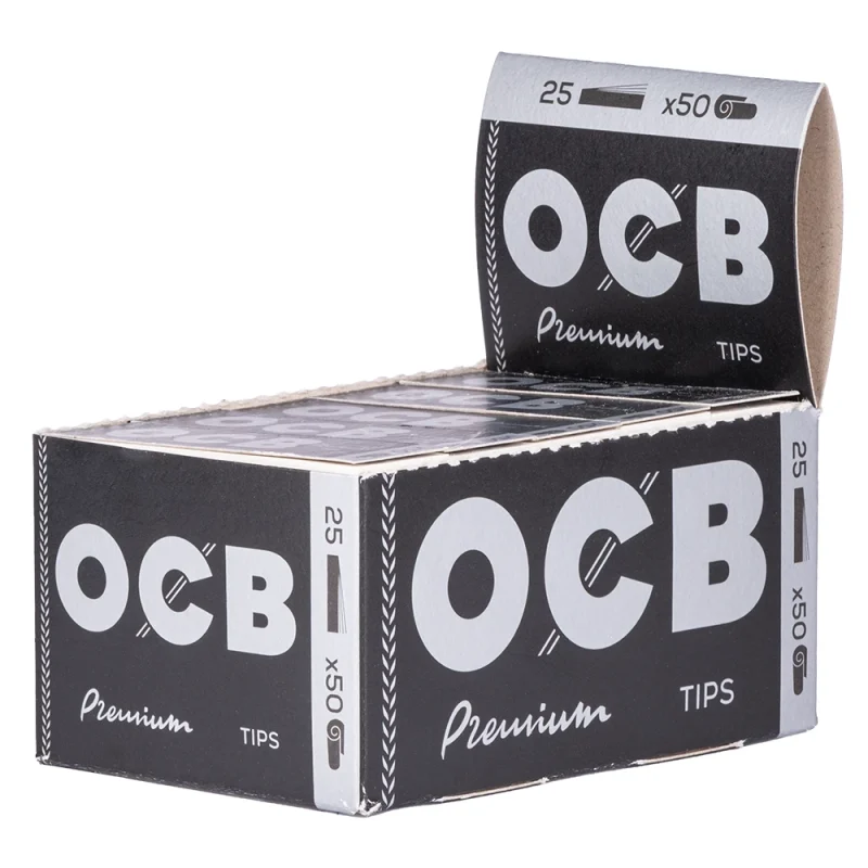 Boite de filtres OCb en carton - filtres tips toncar - lot de 25 carnets pas cher
