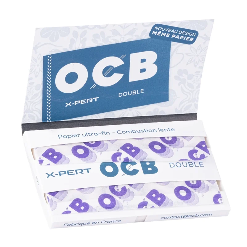 intérieur du carnet OCB regular X-PERT double avec feuille de garantie.